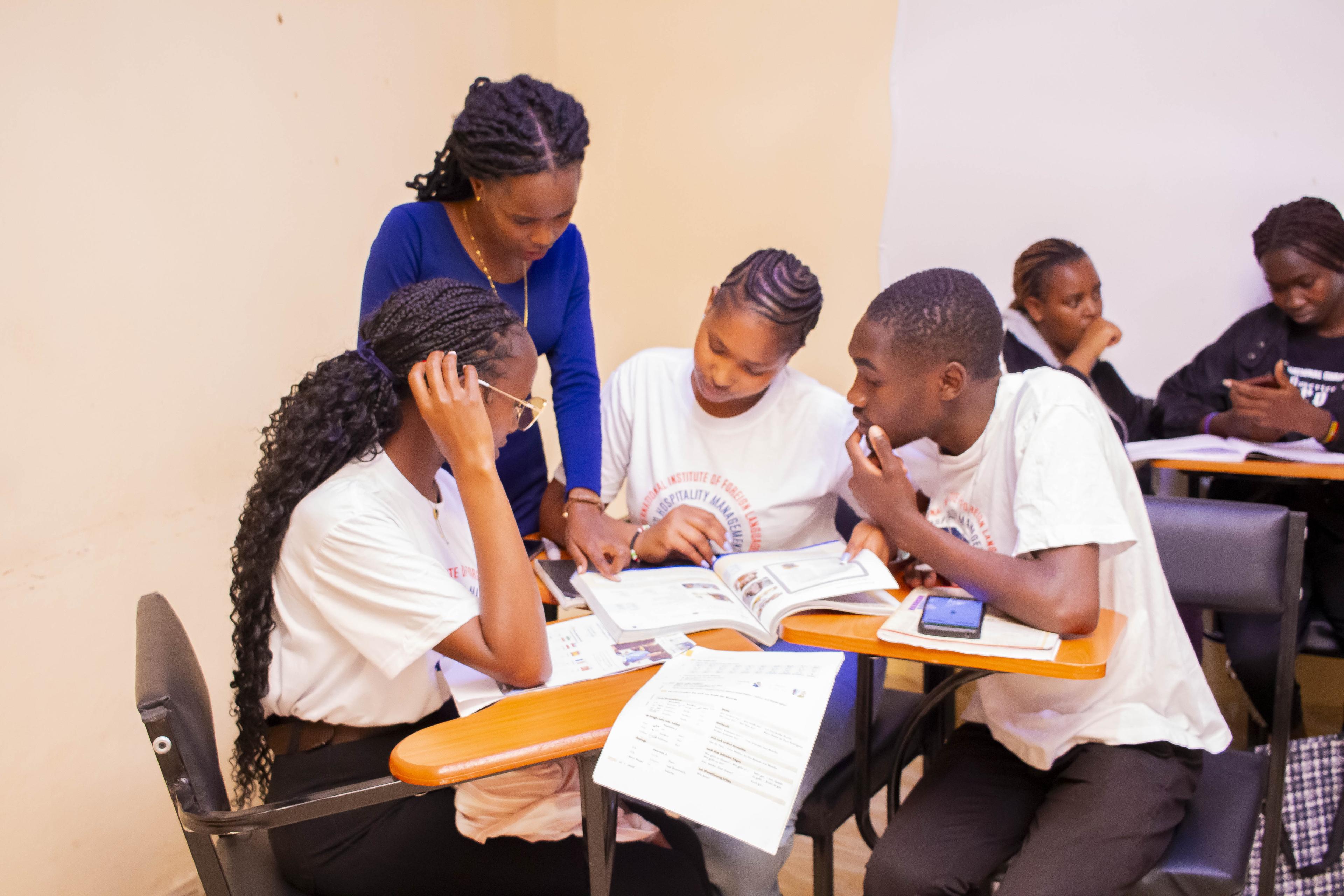 Students learning